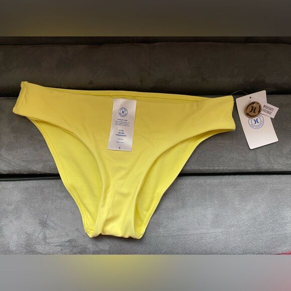 Hurley Small Women’s Swim Bottoms Yellow - Picture 1 of 4